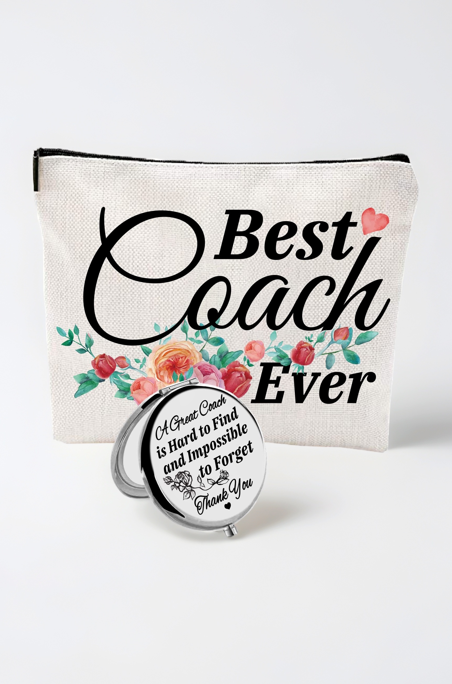 Coach Christmas Gifts for Women: Makeup Bag, Appreciation Gift for Basketball, Baseball & Soccer Coaches