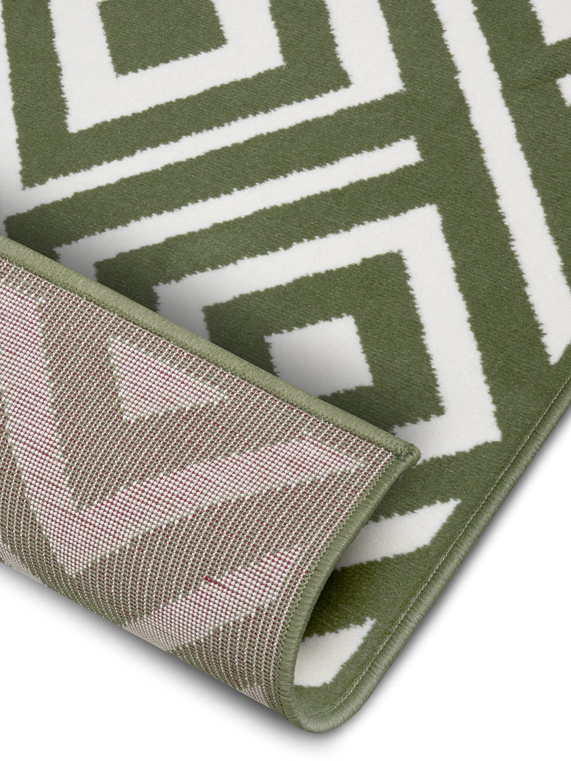 Zala Living Art Tapis de Salon en Velours à Poils Courts - Design Moderne pour Salon, Chambre, Salle à Manger, Bureau, Cuisine - Vert, 160 x 230 cm