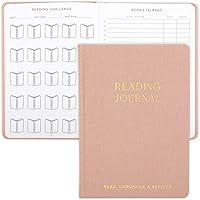 ZICOTO Reading Journal for Book Lovers: Linen Hardcover Tracker with Logs, Reviews & Wishlists - Ideal Gift for Readers