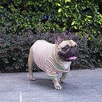 Vista 4 de iChoue - Ropa para perros, camisetas de verano con tirantes para Bulldog francés, pug, pitbull inglés, Boston terrier, talla grande para perros