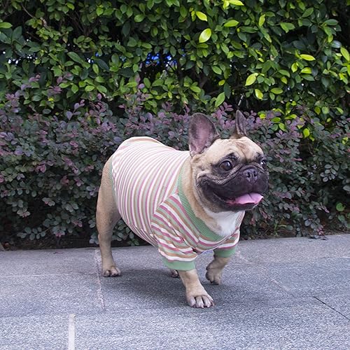 Miniatura 4 de iChoue Bulldog francés de alta elasticidad, transpirable, para verano, refrescante, ropa para perros medianos, grandes, pug francés, pitbull inglés,
