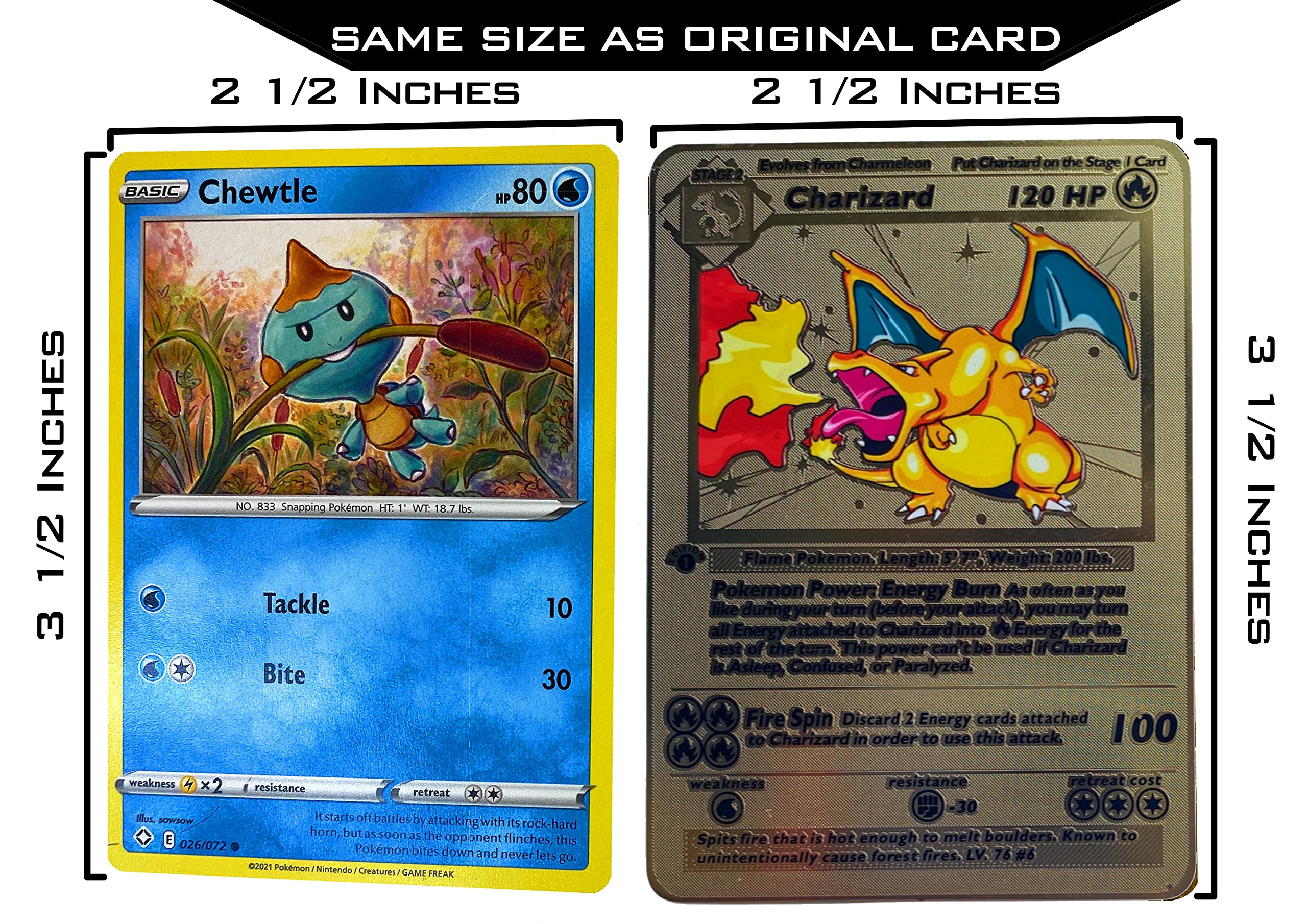 Charizard 1st Edition Base Set Pokémon Card - Custom Rainbow Metal Pokemon  Card - Rare TCG Full Art Collectible Trading Card : Amazon.com.au: Toys &  Games