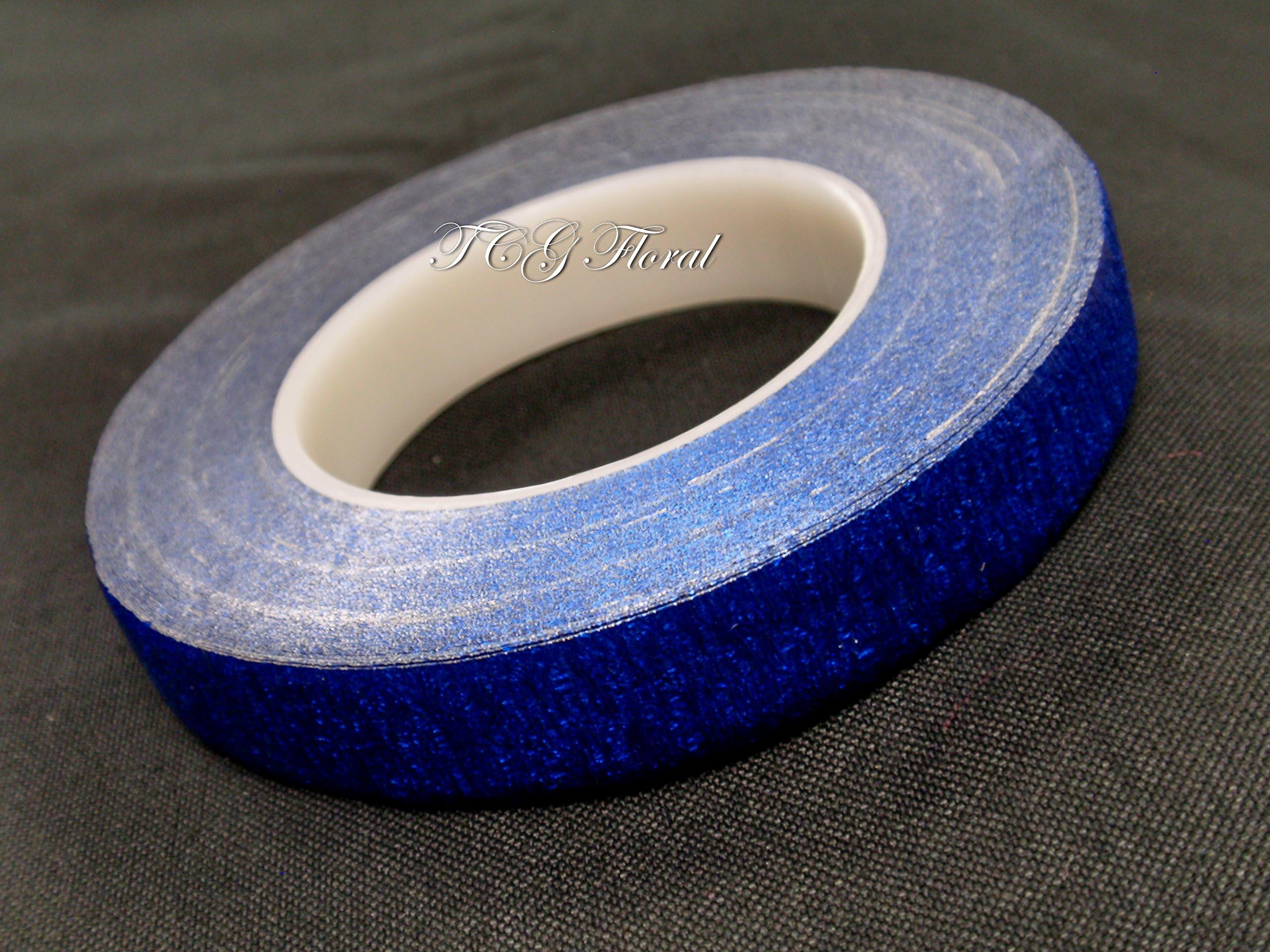 TCG Floral Metallic Blue Stem Wrap