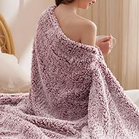 Bedsure Sherpa Ágytakaró Piros XL 150x200cm - Puha Kanapé Takaró Meleg Plüss Blanket 2