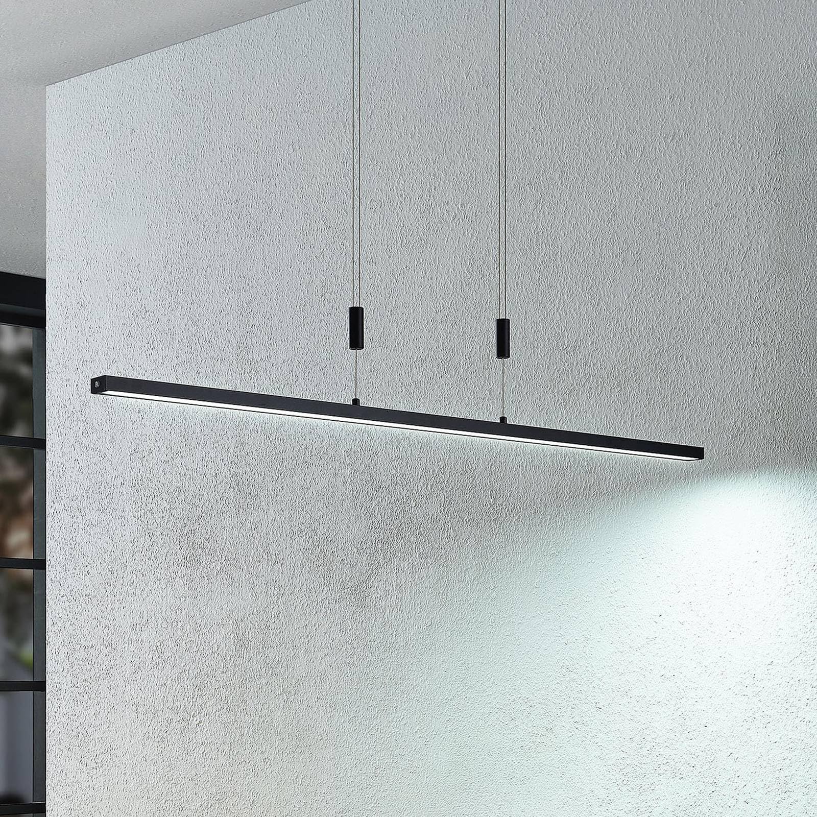 Lindby LED Esstisch Pendelleuchte höhenverstellbar, dimmbar Lichtfarbe einstellbar Hängelampe Wohnzimmerlampe Esszimmerlampe Bürolampe