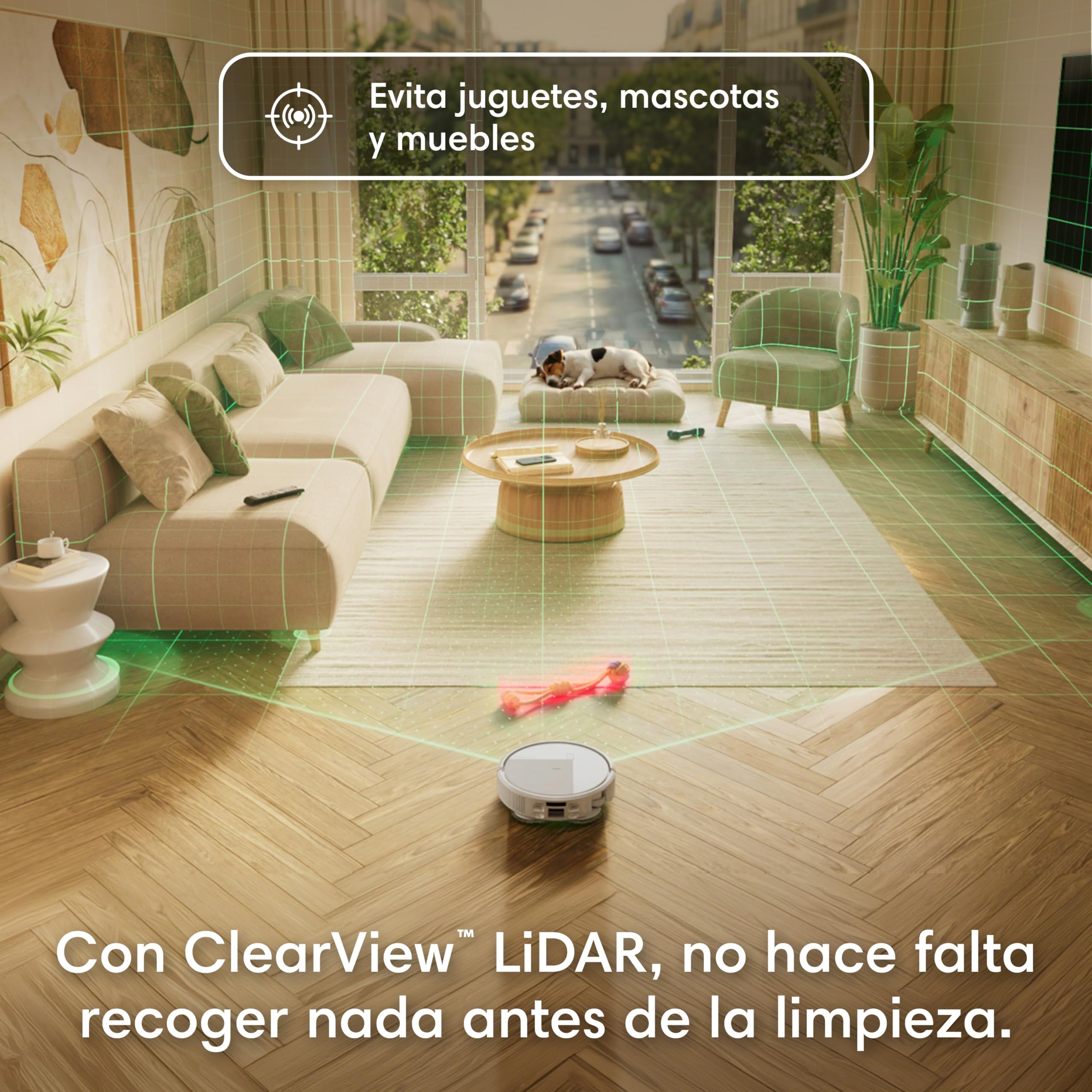 iRobot Roomba Plus 416 Combo y Base AutoWash, Aspirador y Friegasuelos, Accesorios Extra, 20000Pa, Mopa Extensible, Mopas DualClean Elevables, Secado Calor, LiDAR Clearview, Autonomía 90 días, Blanco