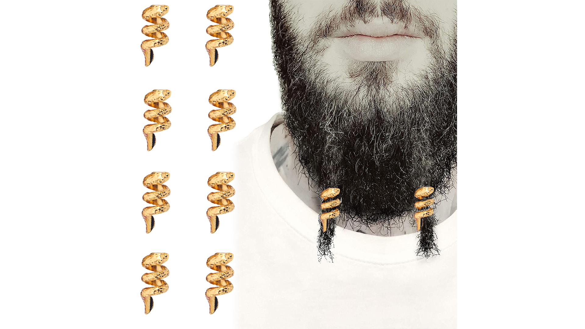 Accessori Capelli Norreni Dreadlocks Trecce 110 Perline Vichinghe Per Barba E Capelli - Accessori Dreadlocks Stile Nordico - Con Aghi Ed Elastici Perline Metallo Antico