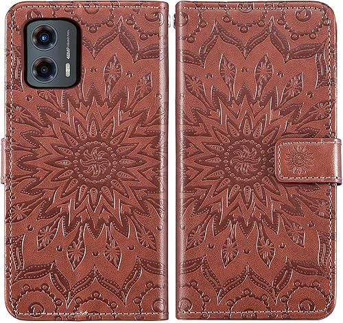Miniatura 5 de Asuwish Funda de teléfono para Motorola Moto G 5G 2023 con protector de pantalla de vidrio templado y funda de cuero de girasol, soporte para