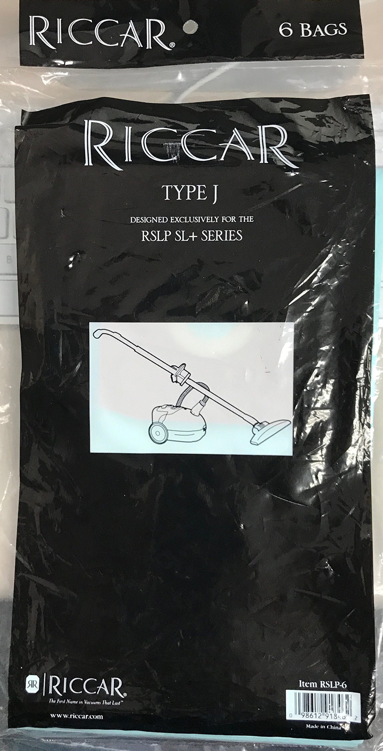 Riccar RSLP Supra Lite PLus Canister Vacuum Bags