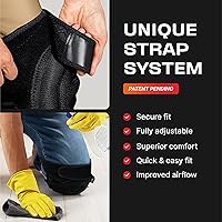 Vista 3 de NoCry Rodilleras de jardinería para mujeres y hombres con cojín de espuma suave y correas antideslizantes ajustables y fáciles de usar, diseño