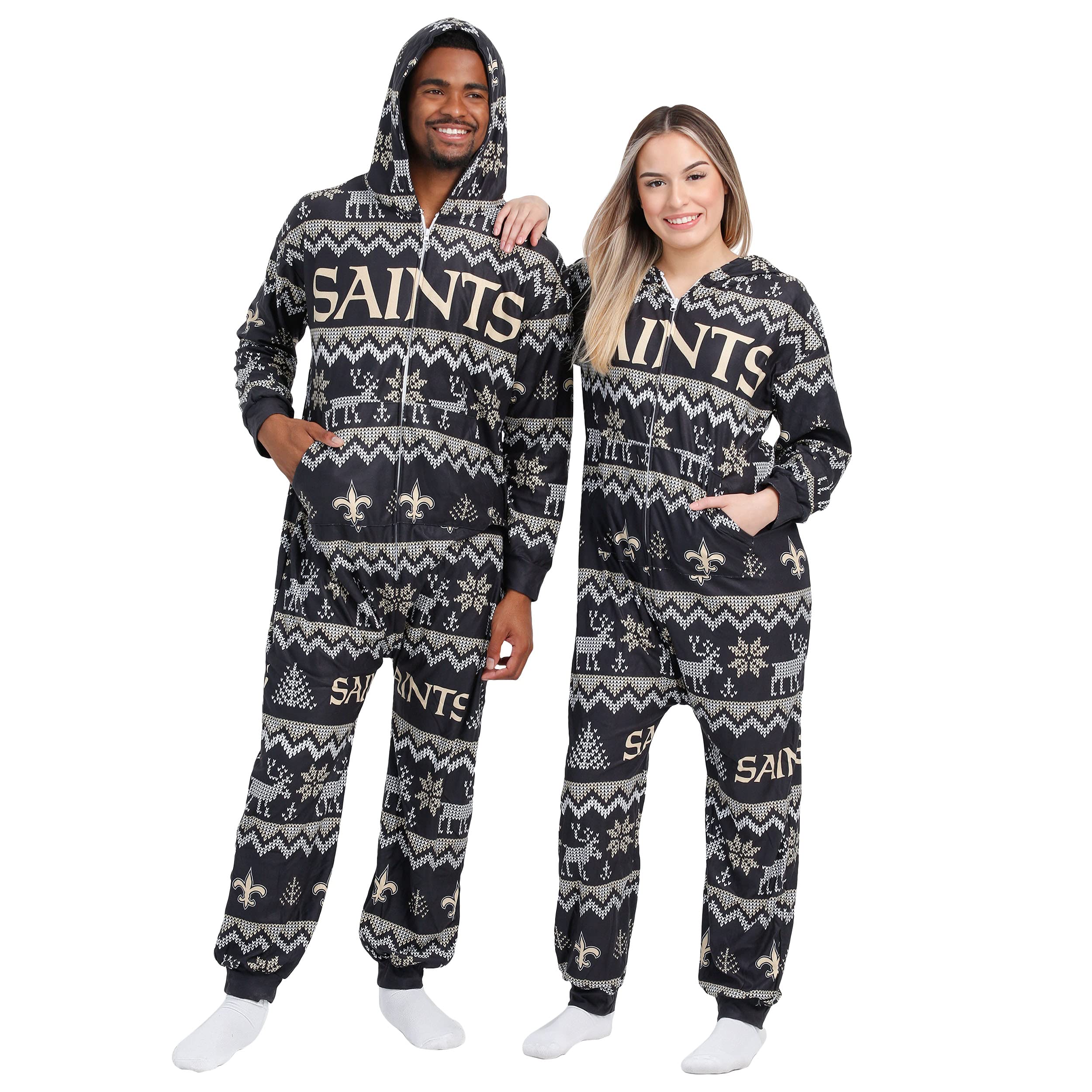 FOCO Unisex NFL Team Logo Pajamas One Piece Onesie