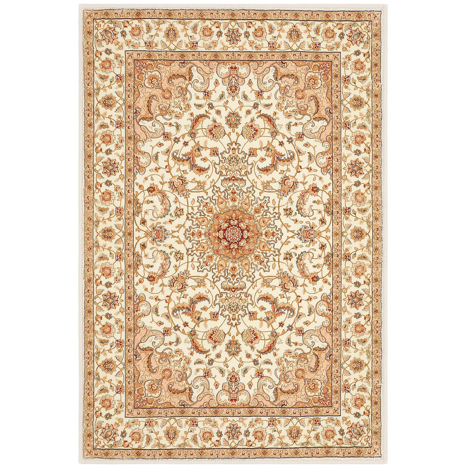 COMSLE Petit tapis bohème lavable en machine pour entrée, fausse laine, tapis antidérapant pour chambre à coucher, cuisine, salon