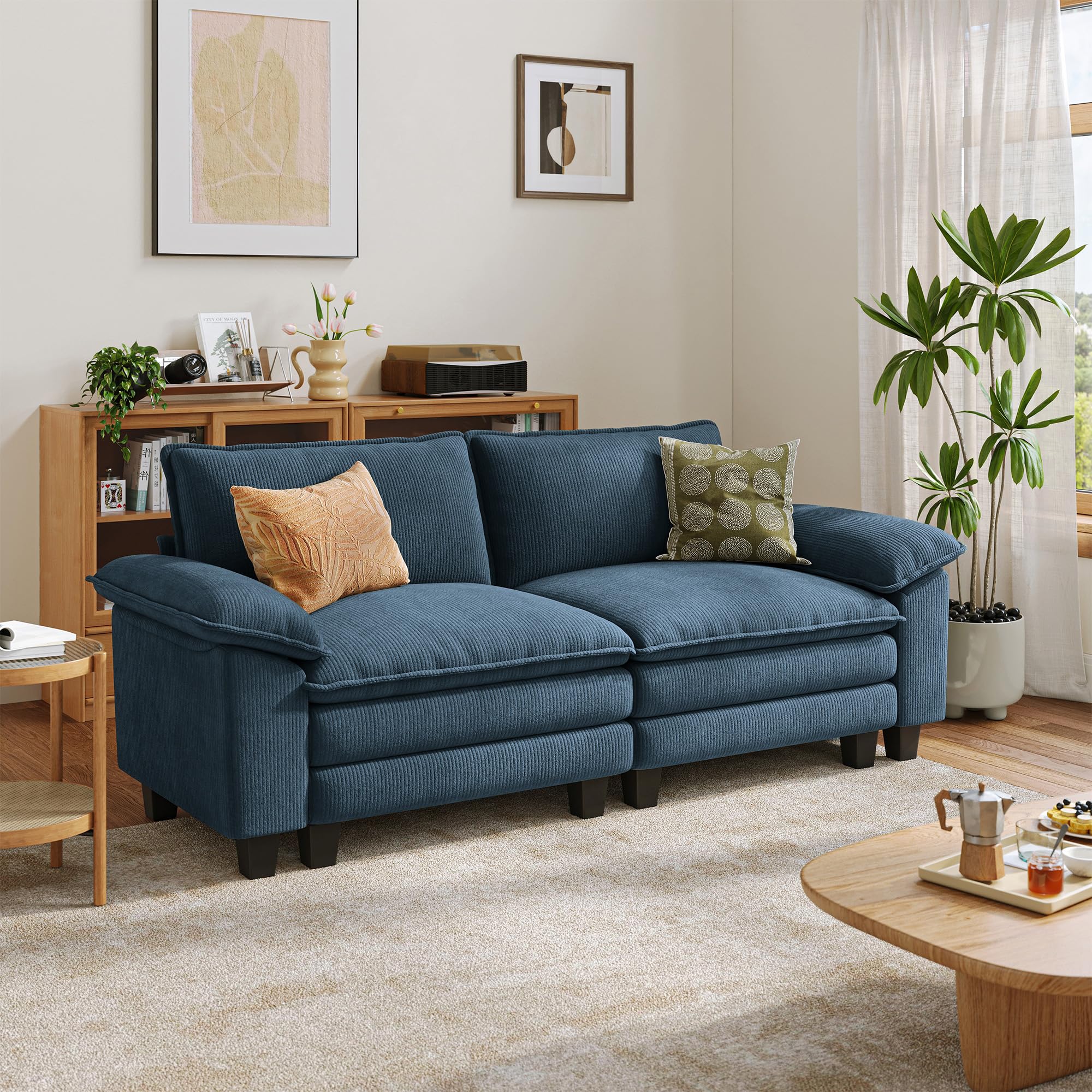 LINSY HOME 90 Cloud Loveseat Sofa