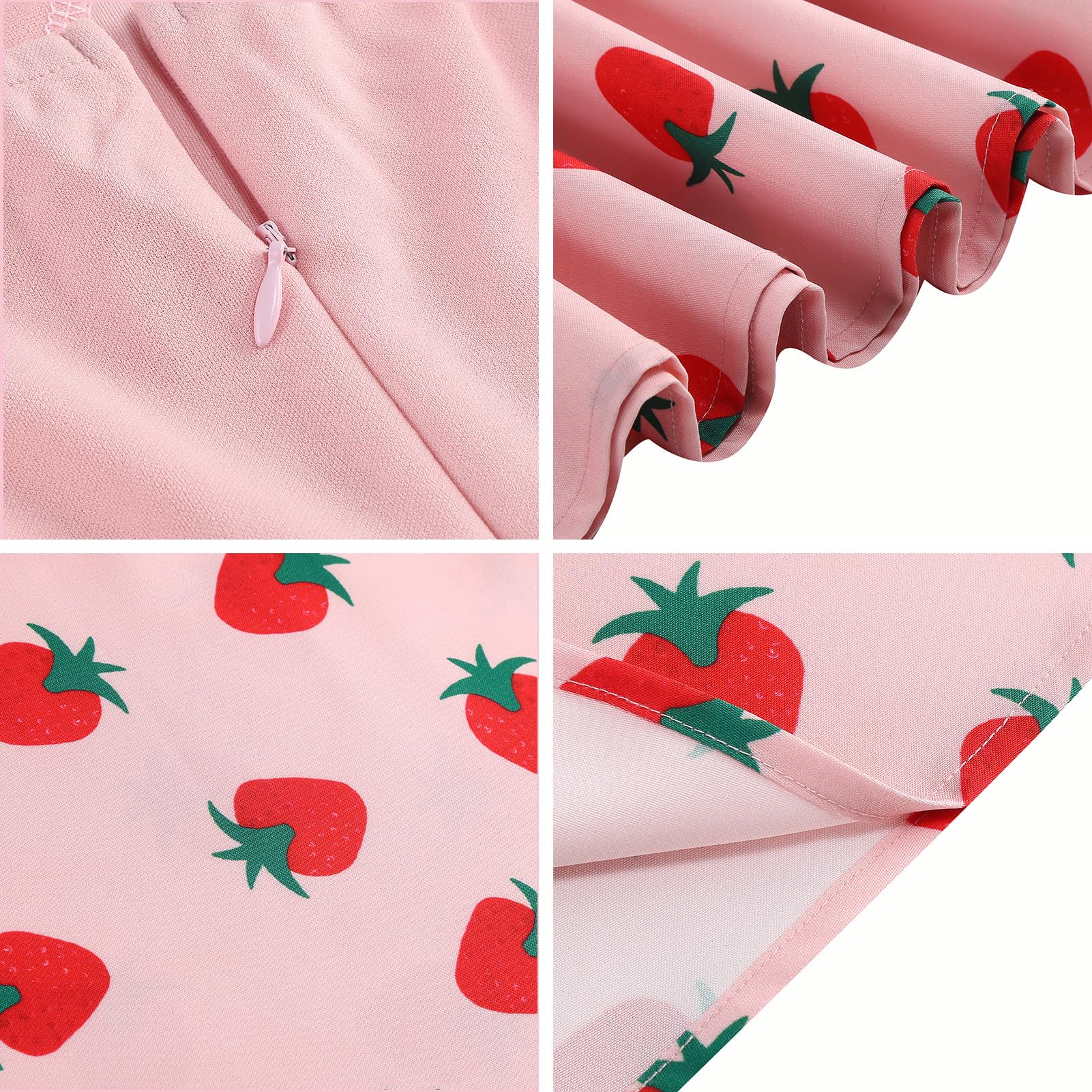 Robe de style années 50 pour femme, style vintage, à motif floral, sans manches, dos nu, robe de bal mi-longue avec ceinture
