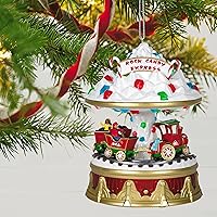 Vista 6 de Hallmark Keepsake Adorno de Navidad 2021, Carnaval de Navidad Rock Candy Express, Musical, Luz y Movimiento