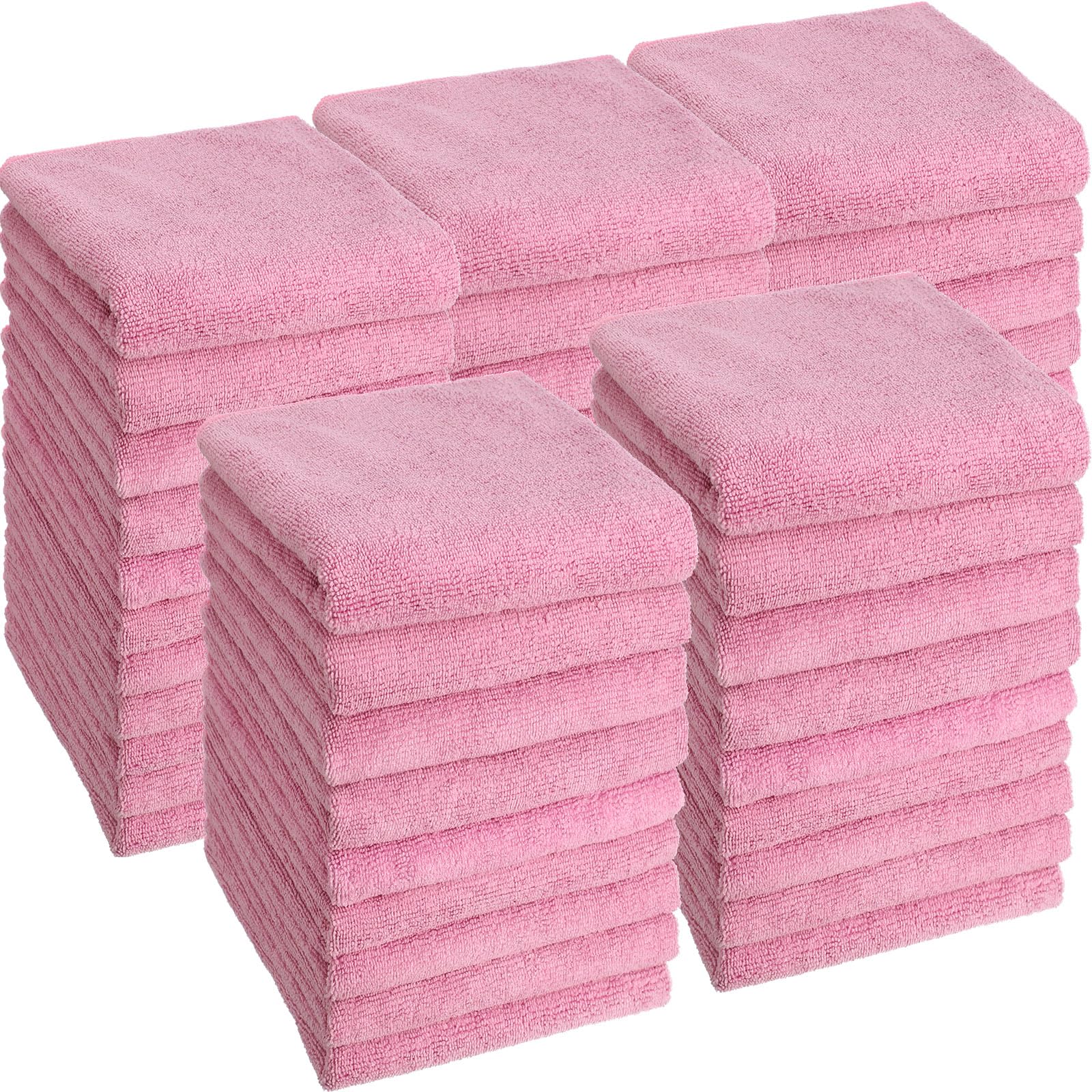 Shimeyao 40 Pack 16 x 29 Inch Bleach Salon Towels Bulk, Pink