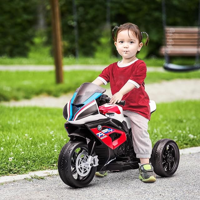 Foto 2 de 8 de HOMCOM Moto Eléctrica BMW HP4 para Niños +18 Meses 6V Música Rojo