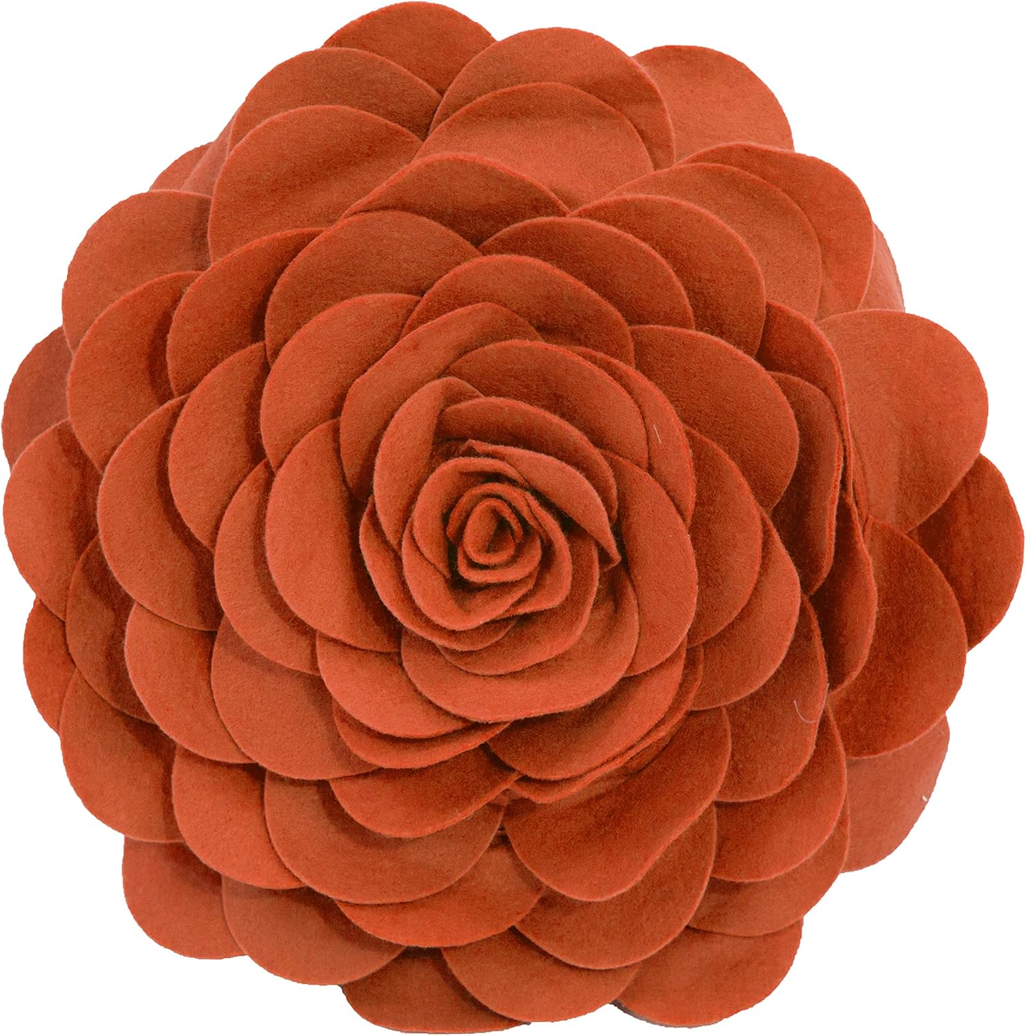 Fennco Styles Eva's Flower Garden Decorative Filled Throw Pillow 13" Round - Fuchsia Floral Accent Pillow for Home, Couch, Bed, Living Room, Holiday and Office Décor