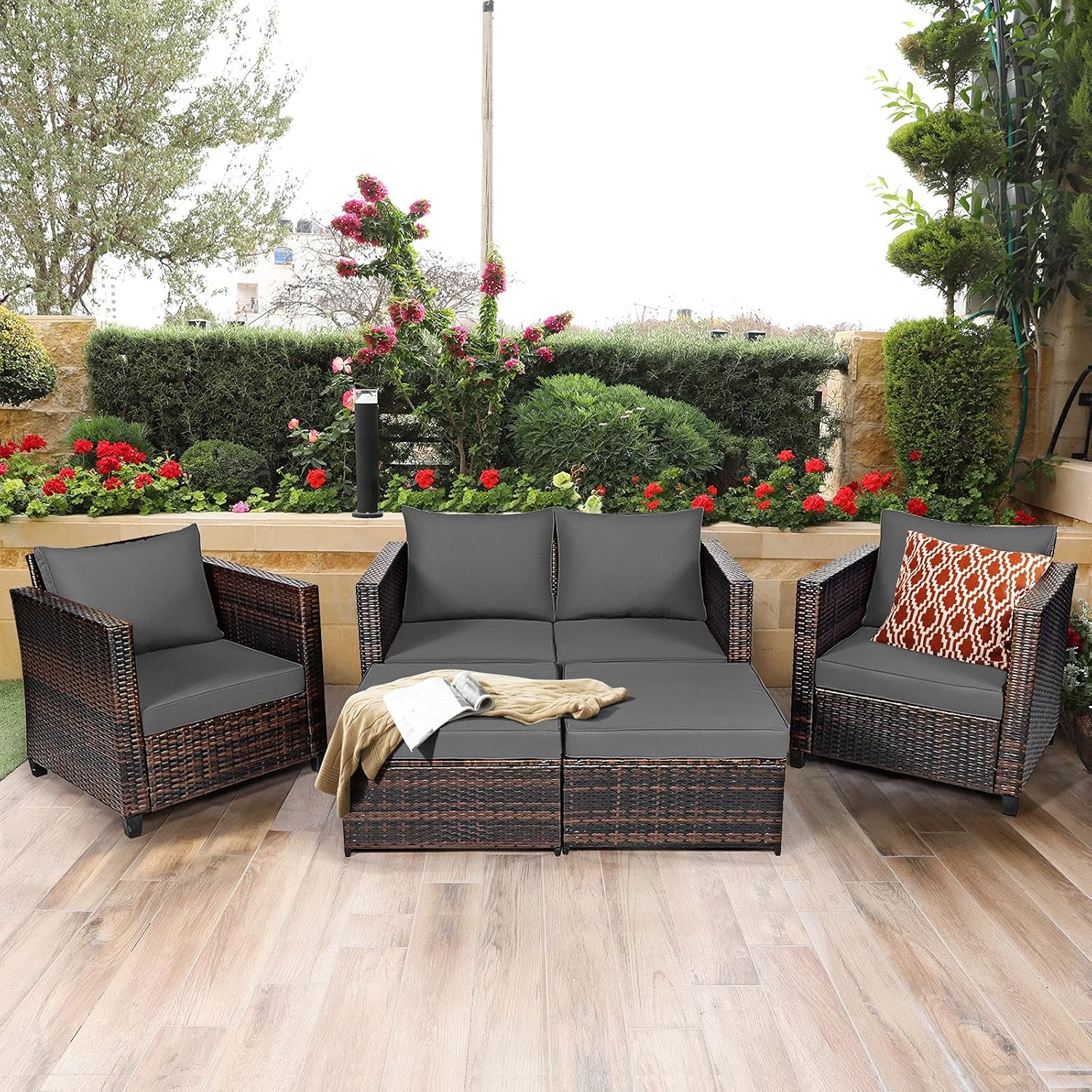 Transform Your Outdoor Space: Tangkula 5-Piece Patio Furniture Set Review
