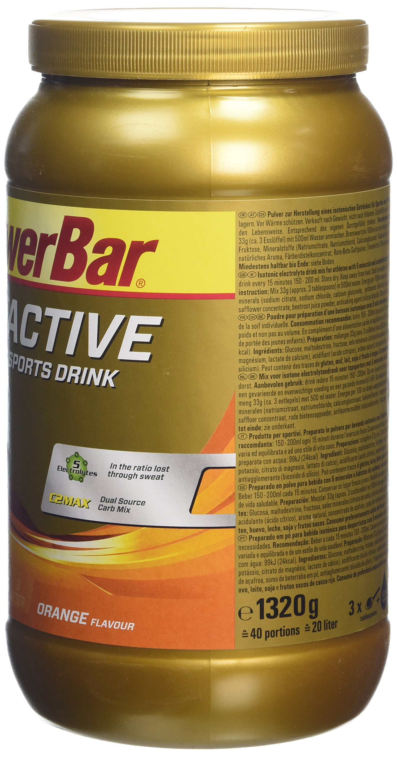 Powerbar Isoactive napój sportowy, pomarańczowy, 1320 g