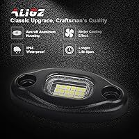 Vista 2 de Luces de roca blancas, 8 cápsulas de luces de roca para camiones, jeep, cuatrimoto, UTV RZR, luces subterráneas