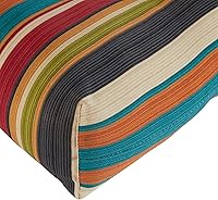 Vista 4 de Greendale Home Fashions Cojín de banco para exteriores de 51 pulgadas, Adobe Stripe