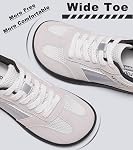 Boîte large Toe Retro Mode Sneakers Femmes Hommes Chaussures de marche