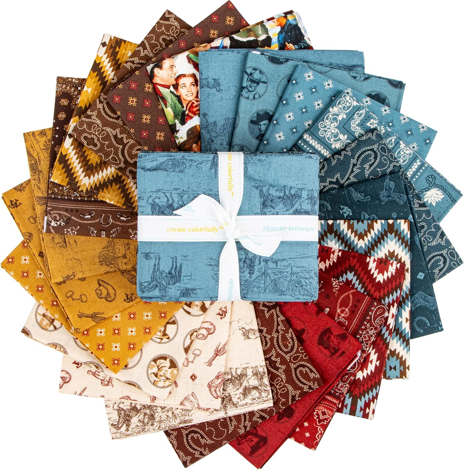 John Wayne American West 22 Fat Quarters Riley Blake Designs FQ-16620-22
