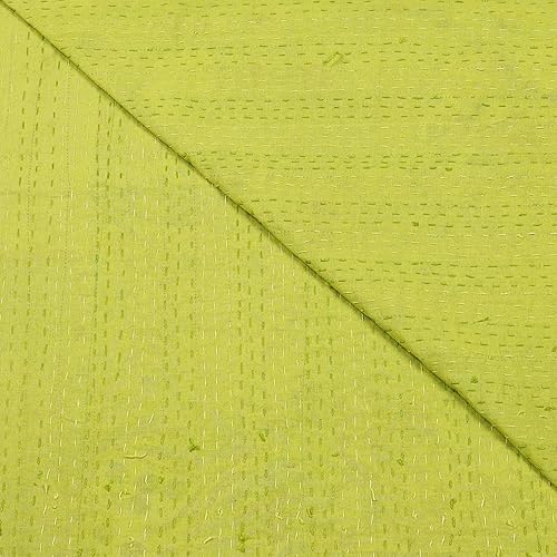 Vista 65 de Marubhumi Edredón tradicional indio de algodón puro, estampado de cachemira, colcha Kantha multicolor (multicolor-22, individual (60 x 90 pulgadas)