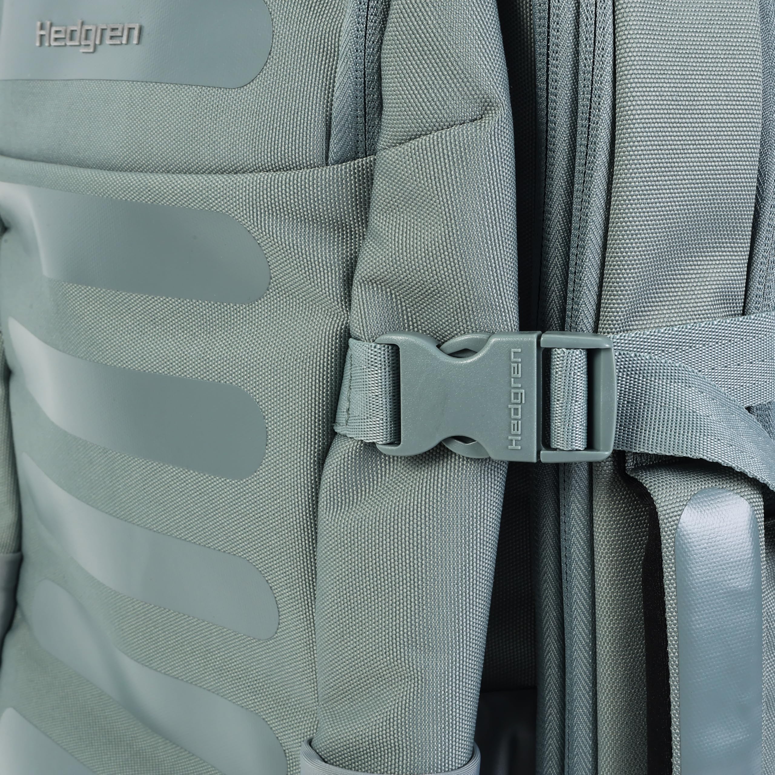 Hedgren Großer Reise-Rucksack, Grau/Grün, Einheitsgröße, Großer Reise-Rucksack