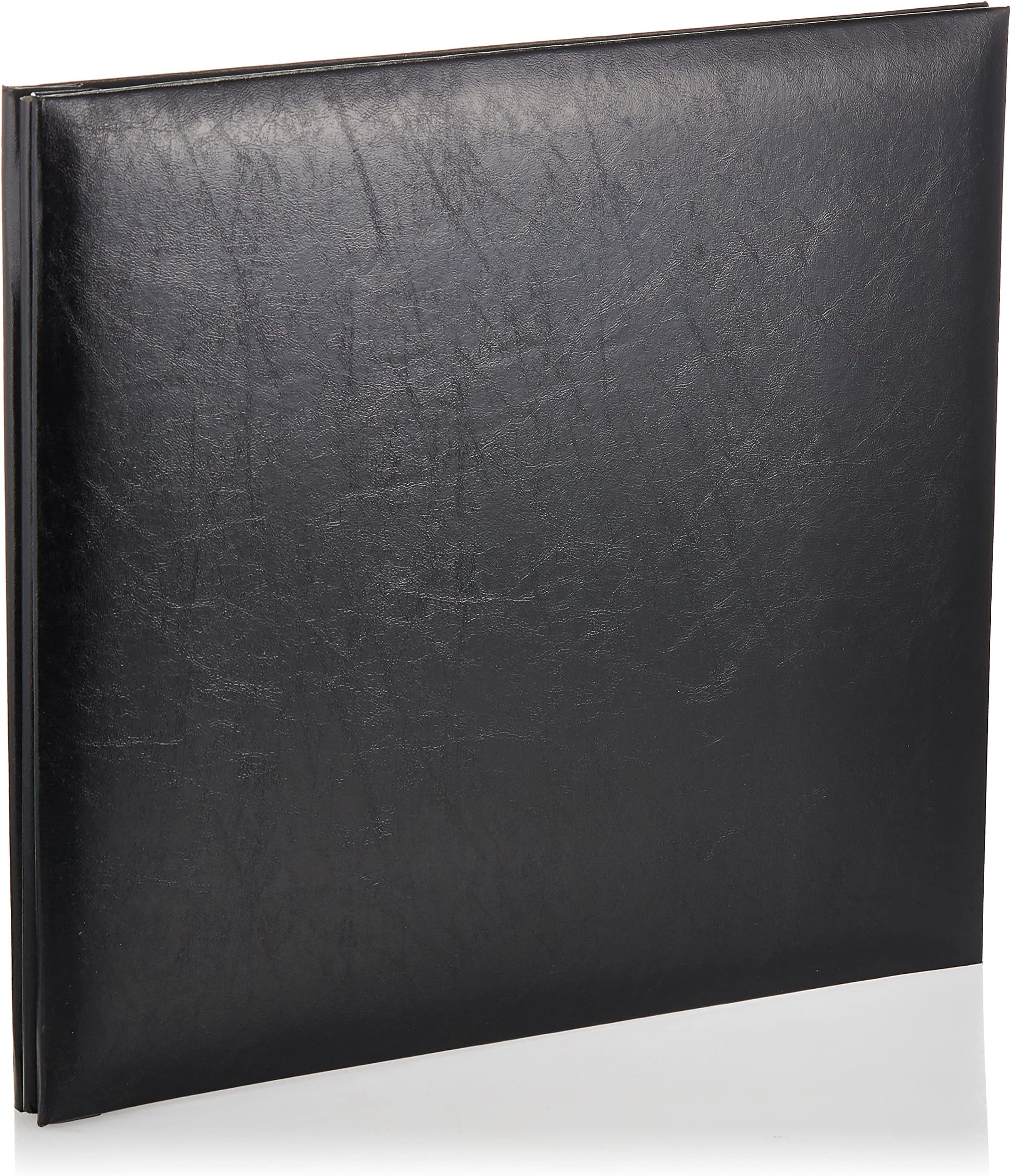 Pioneer 12 x 12-inch Leatherette Post Bound Album, Black