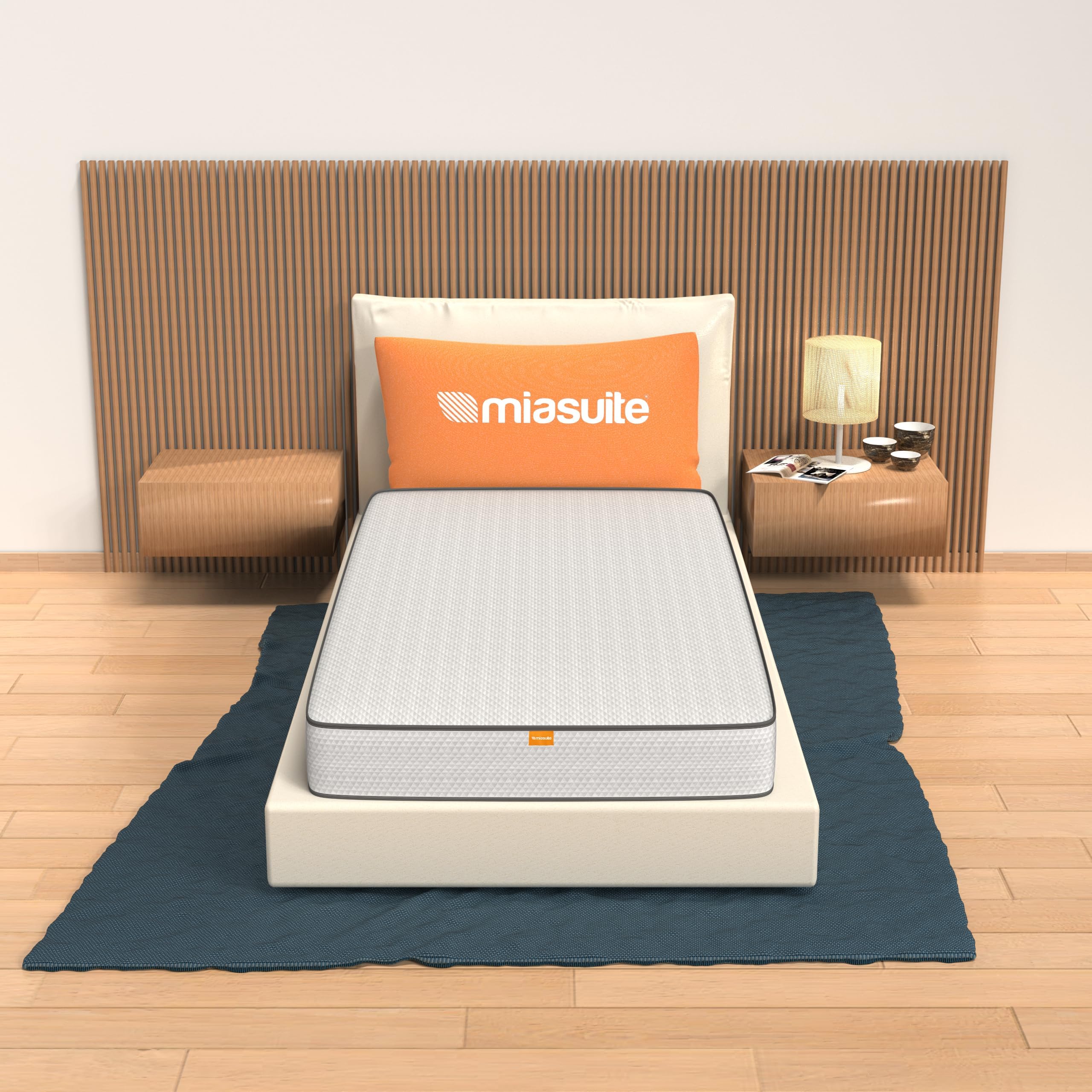 Single Oversized Mattress, Water-Foam, Size 80 x 180 cm, Height 14 cm, Orthopaedic and Anti Dust-mite with Hypo-Allergenic Coating, Medical Device