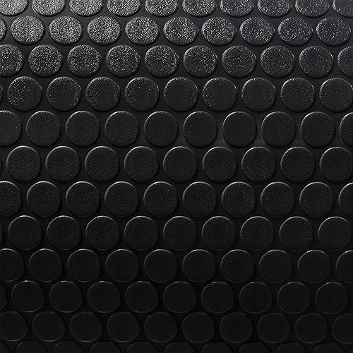 Miniatura 5 de RecPro - Piso para remolques y casas rodantes, color negro, 8 pies y 6 pulgadas de ancho piso con diseño de monedas (de tamaño de 5 centavos de