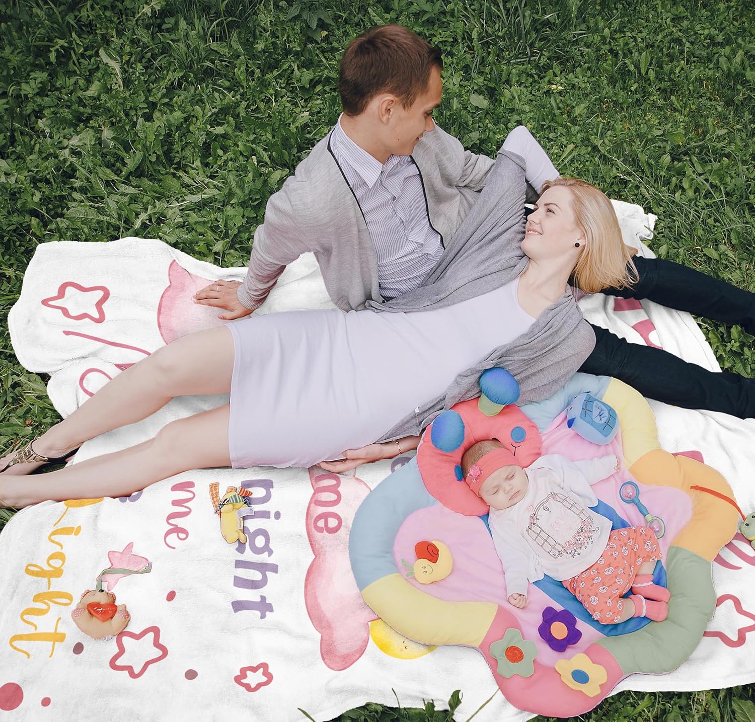 Punofell Baptism Gifts for Girl/Boys, First Communion Gifts for Girls, Baby Dedication Favors, Baptism Decorations Soft Blanket 40" x 50", Christening Presents for Christian Baby - Image 4