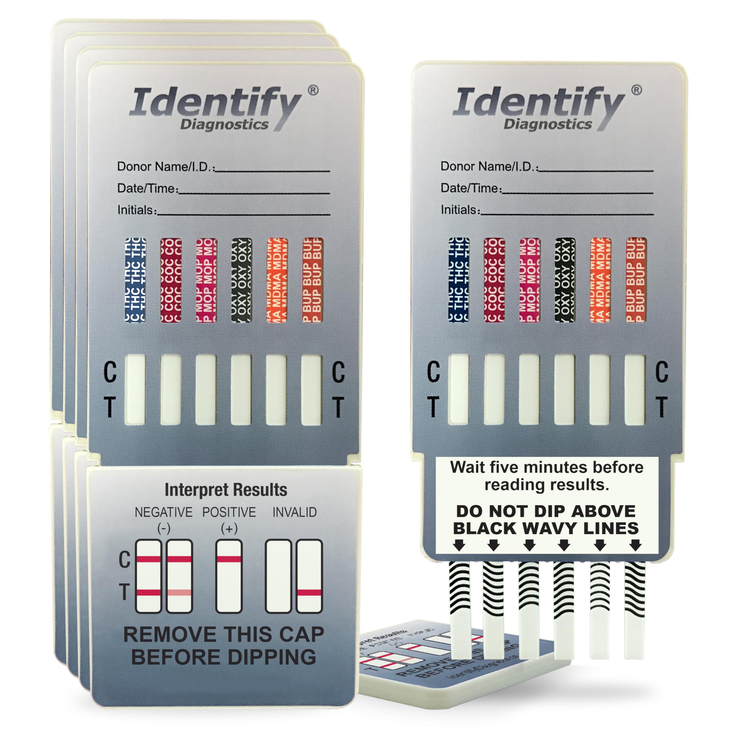 THC様確認用 Amazon.co.jp: Identify Diagnostics 5パック 12パネル 薬物検査