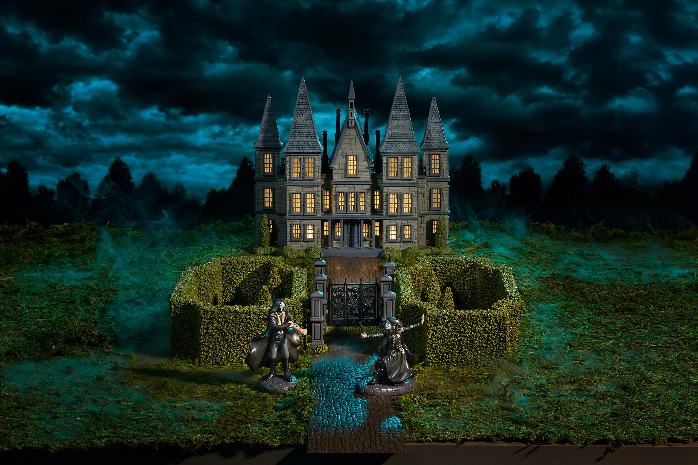 Department 56 Harry Potter Village Accessories Hedge and Gate Figuren-Set, Kunstharz, Mehrfarbig, 2.56 Inch