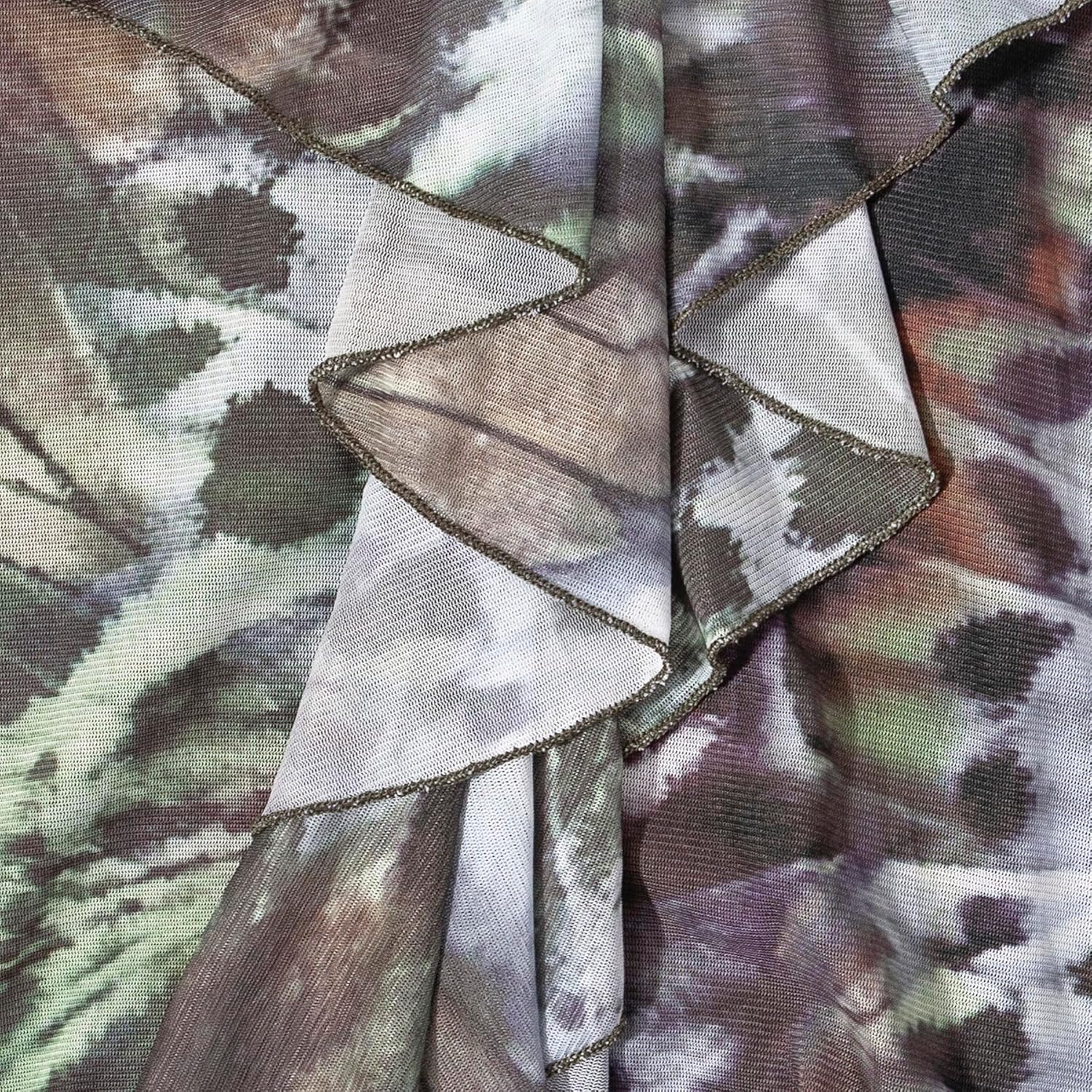 Women Sexy Halter Neck Backless Mini Dress Floral Ruffle Bodycon Short Party Mesh Dress Club Outfits - Image 7