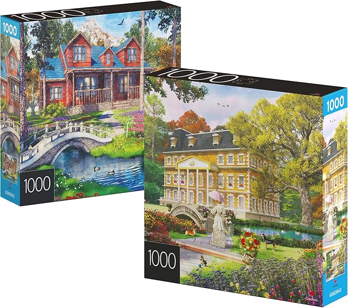 Spin Master Games 2Pack of 1000Piece Jigsaw Puzzles, for Adults
