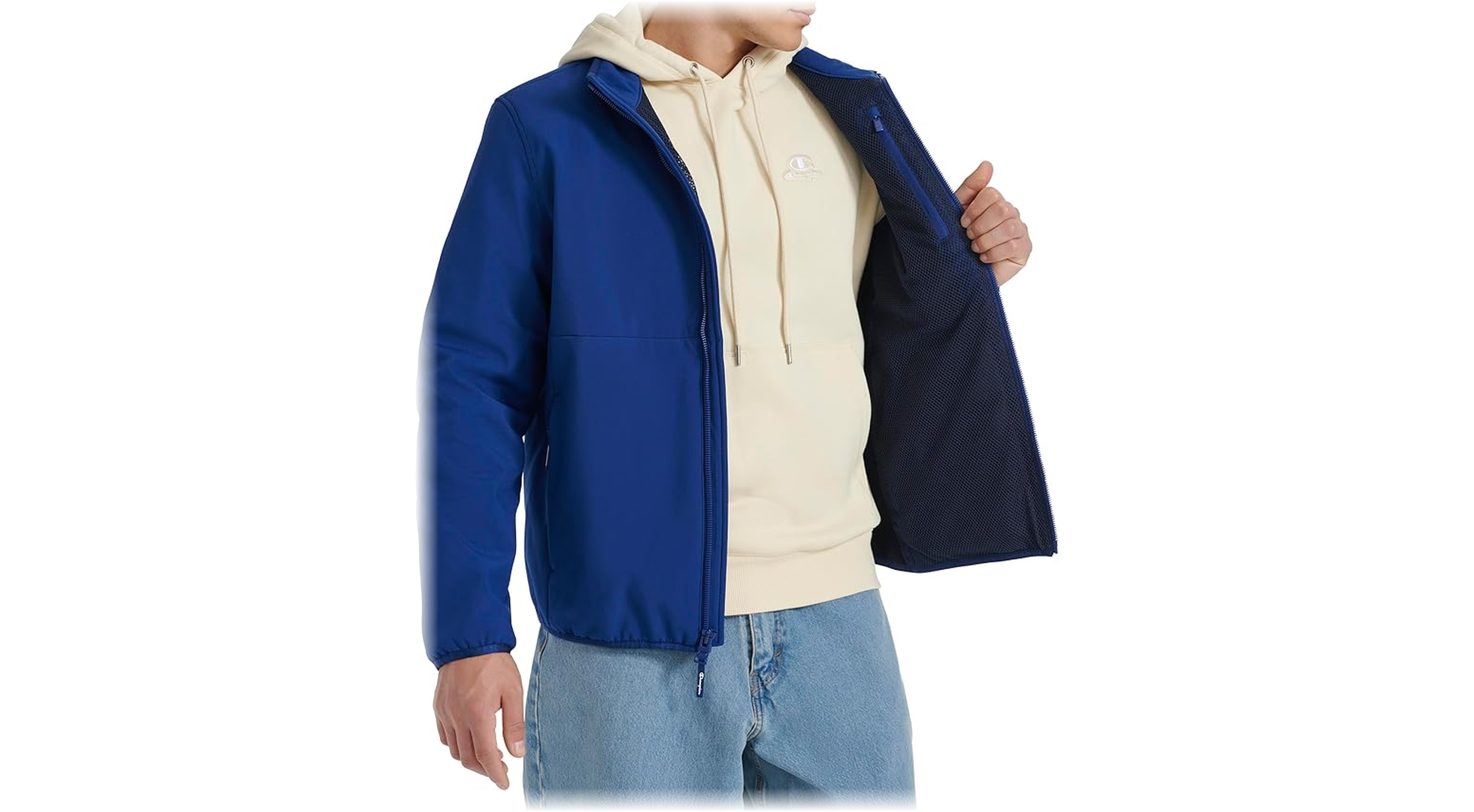 Champion Men's Lightweight Active Soft Shell Jacket with Stand