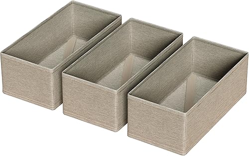 Paquete de 3 organizadores de cajones para ropa, divisor de cajones, almacenamiento de cajones para calcetines, ropa interior, brasier, bragas,