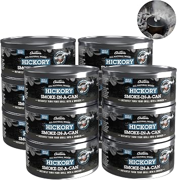 Camerons Smoke in a Can, Portable Wood Pellet Smoker Box, Hickory, 12 Pack