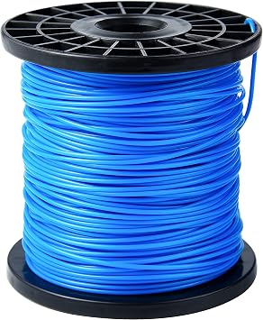 CHRORINE 1.6mm x 100m Round Strimmer Line Wire Cord Trimmer Line for Garden Strimmer Grass Trimmers Electric, Quality Upgrade Convenient Packaging Easy to Use