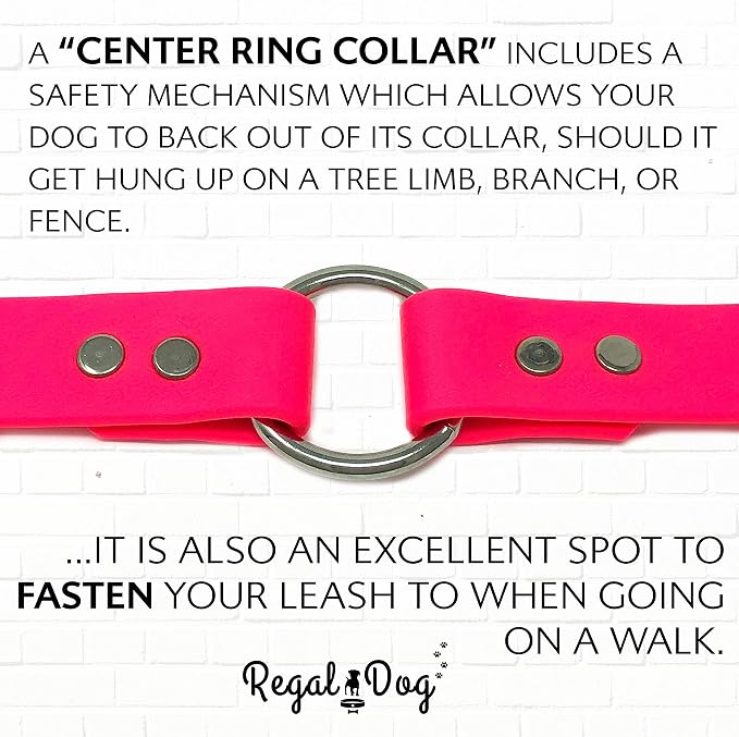 Collar para perro mediano color rosa ajustable y resistente al agua miniatura 7