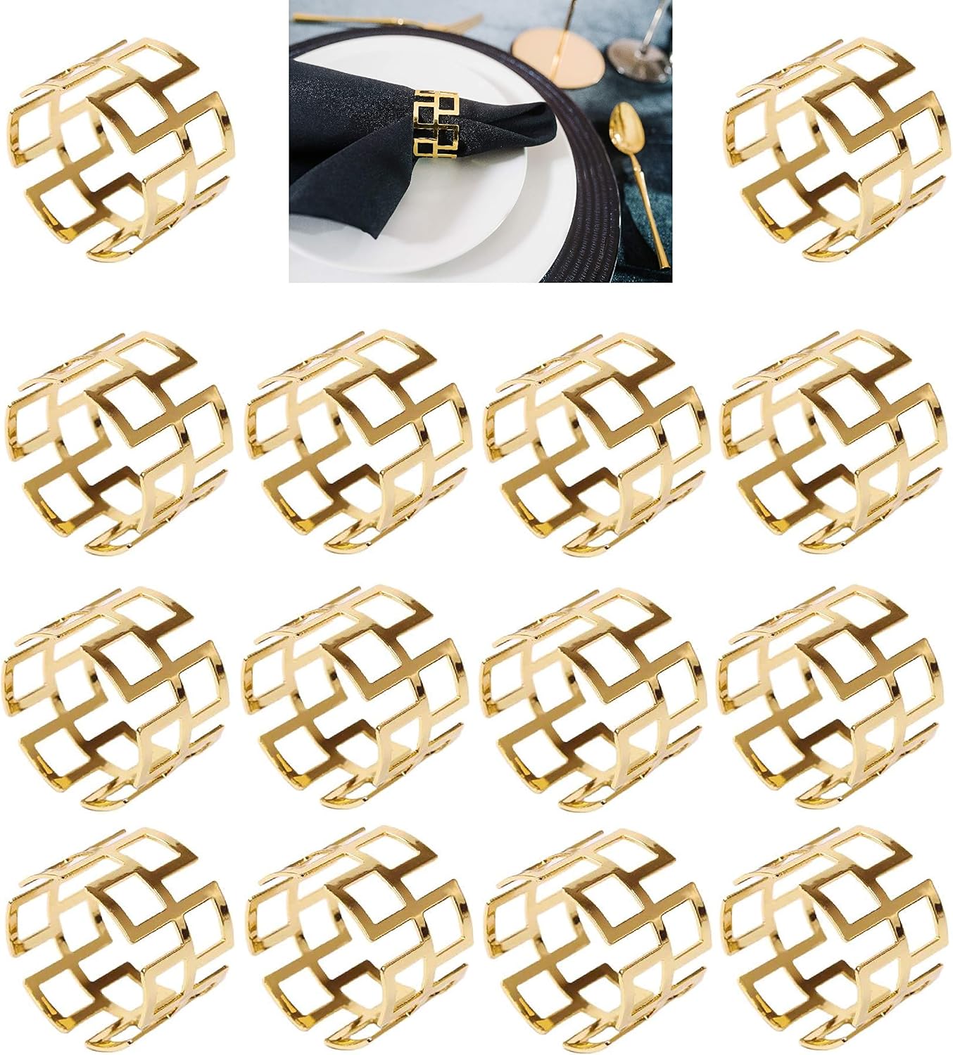 ナプキンリング 14個セット - ファー
