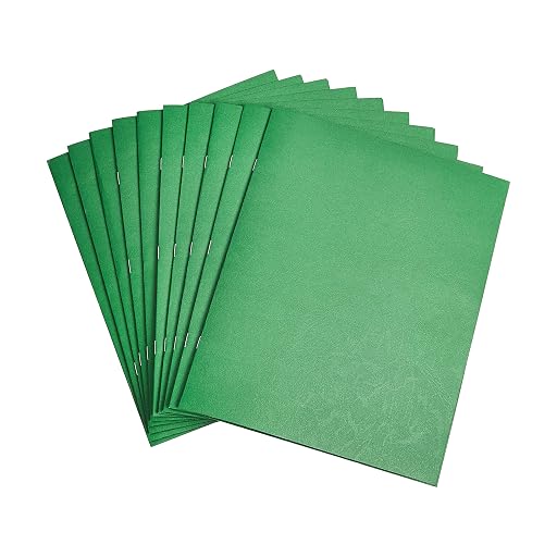 MockWares Basics Two-Pocket Portfolio Folder Green 10-Pack
