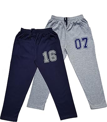 star lath Boys Regular Fit Track Pants, Pajamas and Lowers for Kids Combo (Pack of 2)