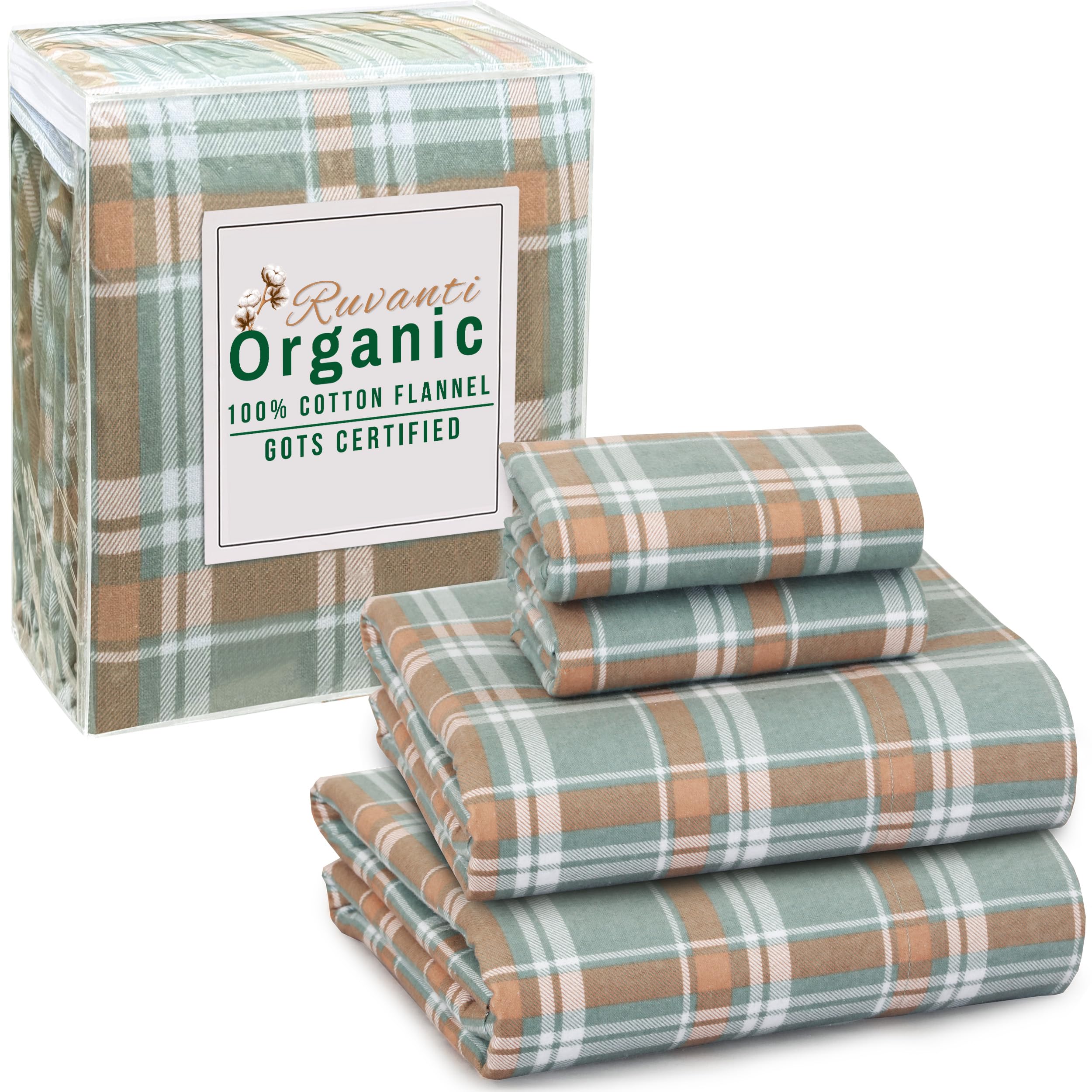 RUVANTI Flannel Sheets Queen Size
