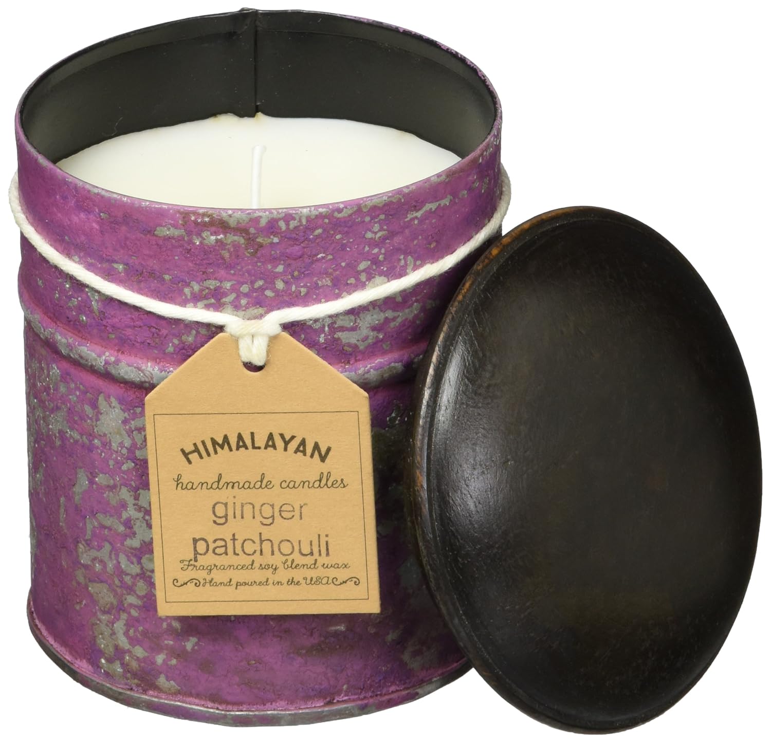 Buy Himalayan Trading Post Deep Violet Spice Tin Candle, Ginger