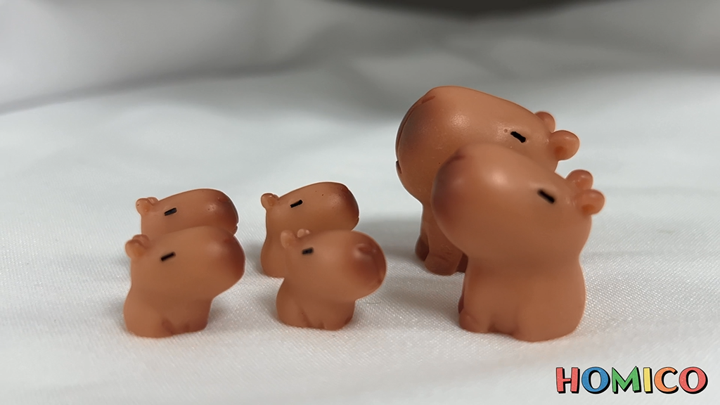 Mini Capybara Figuren, 13 Stück Mini Resin Capybara, Miniatur Capybara