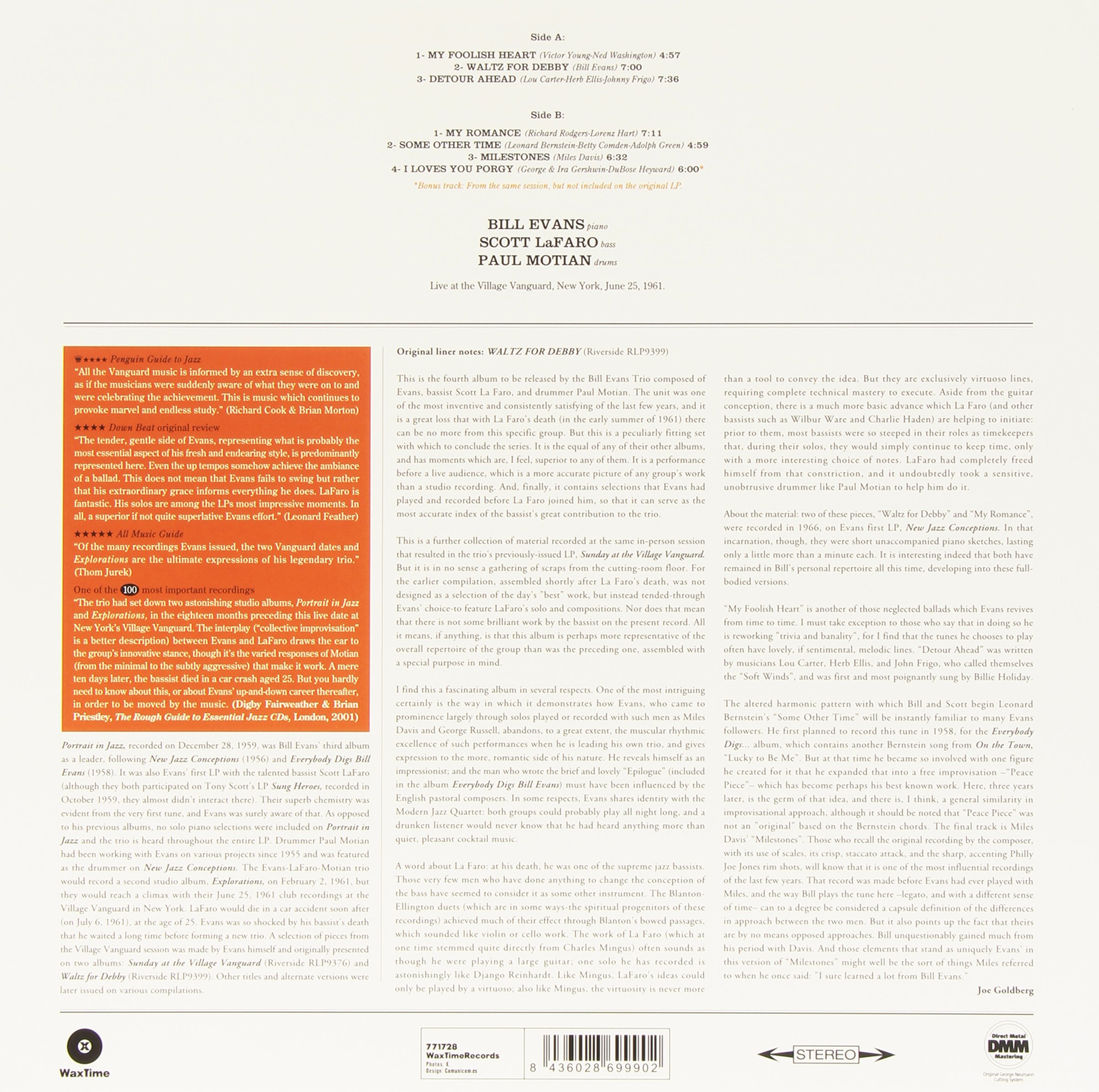 Waltz for Debby - Ltd. Edition 180gr